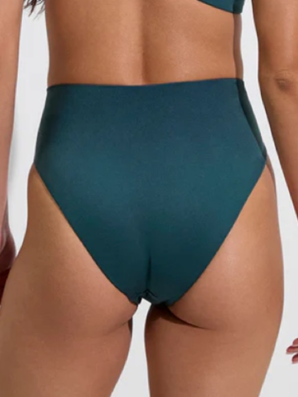 Left On Friday High Waist Bikini Bottoms Teal - Picture 2 of 6